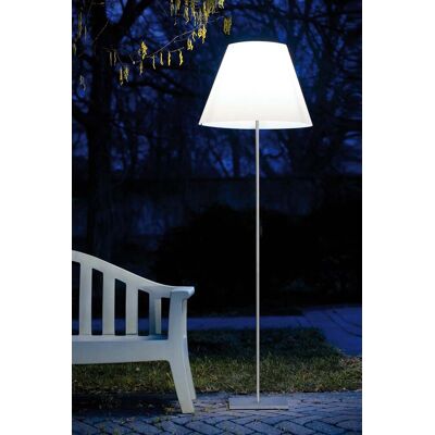 Grande Costanza luminaire d'extérieur avec piquet Rouille/Blanc cassé - Luceplan - Terrasse - Métal Grande Costanza luminaire d'extérieur avec piquet Rouille/Blanc cassé - Luceplan - Terrasse - Métal
