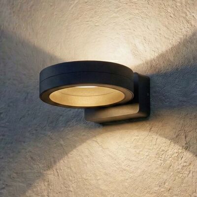 Applique d'extérieur LED Selviro, Ø 20 cm, anthracite, IP65 - Lindby - Balcon - Moderne - Aluminium - À ampoule unique Applique d'extérieur LED Selviro, Ø 20 cm, anthracite, IP65 - Lindby - Balcon - Moderne - Aluminium - À ampoule unique