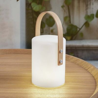 Lampe de table d'extérieur à LED rechargeable Juria, blanche, CCT, IP44 - Lindby - Balcon - Moderne - Plastique - À ampoule unique Lampe de table d'extérieur à LED rechargeable Juria, blanche, CCT, IP44 - Lindby - Balcon - Moderne - Plastique - À ampoule unique