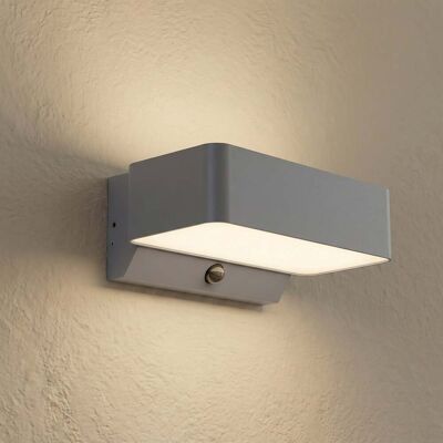 Applique d'extérieur LED Fando, anthracite, 22,5 cm, capteur, IP44 - Lindby - Aluminium - Angulaire Applique d'extérieur LED Fando, anthracite, 22,5 cm, capteur, IP44 - Lindby - Aluminium - Angulaire