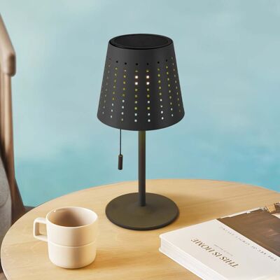 Hilario Portable solaire Lampe de Table Noir - Lindby - Balcon - Métal - À ampoule unique Hilario Portable solaire Lampe de Table Noir - Lindby - Balcon - Métal - À ampoule unique