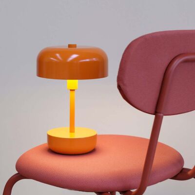 Lampe de table LED rechargeable Dyberg Larsen - Orange - 25,7cm Lampe de table LED rechargeable Dyberg Larsen - Orange - 25,7cm