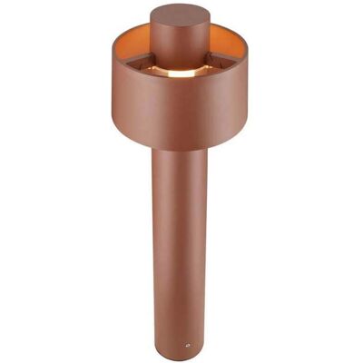 Photoni Cyl 75, borne lumineuse en forme de borne, couleur rouille - SLV - Terrasse - Aluminium Photoni Cyl 75, borne lumineuse en forme de borne, couleur rouille - SLV - Terrasse - Aluminium
