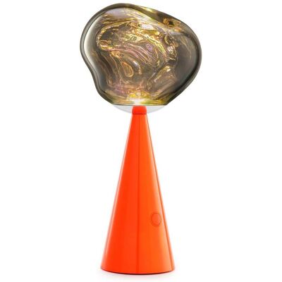 Lampe à poser LED rechargeable Melt fluoro/rouge 29 cm IP44 - Tom Dixon - Terrasse - Design - Plastique - Avec abat-jour Lampe à poser LED rechargeable Melt fluoro/rouge 29 cm IP44 - Tom Dixon - Terrasse - Design - Plastique - Avec abat-jour