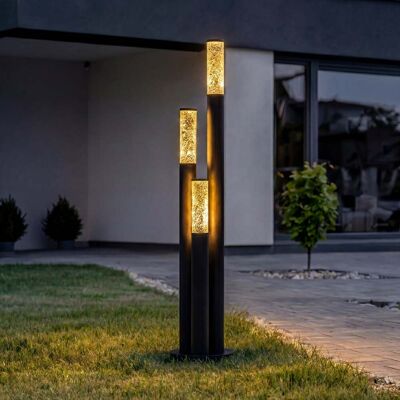 Bornes lumineuses Gavro, à 3 lampes, 132 cm, aluminium moulé sous pression - Gavros Lindby - Terrasse - Moderne - Multi-ampoules Bornes lumineuses Gavro, à 3 lampes, 132 cm, aluminium moulé sous pression - Gavros Lindby - Terrasse - Moderne - Multi-ampoules