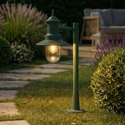 Bornes lumineuses Eloretta, 60 cm, acier, verte, E27, IP44 - Lindby - Terrasse - Rustique - Métal - À ampoule unique Bornes lumineuses Eloretta, 60 cm, acier, verte, E27, IP44 - Lindby - Terrasse - Rustique - Métal - À ampoule unique