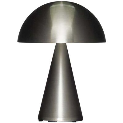 Lampe portable LED Mush - 20cm, Nickel, Sans fil - Design scandinave Lampe portable LED Mush - 20cm, Nickel, Sans fil - Design scandinave
