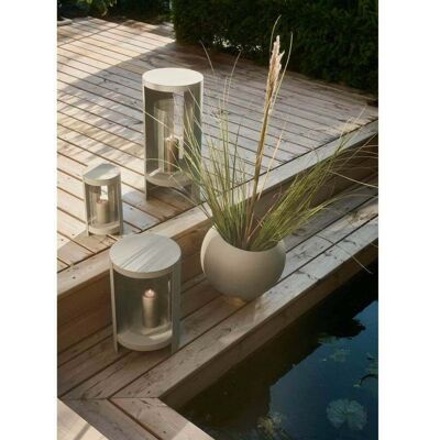 Lanterne Ora Ø26,4xH43,4 Taupe - AYTM - Salon / séjour - Aluminium Lanterne Ora Ø26,4xH43,4 Taupe - AYTM - Salon / séjour - Aluminium