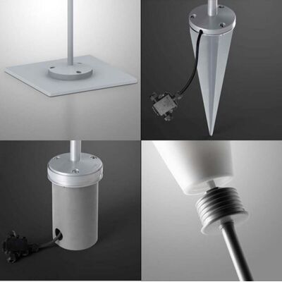 Havana Extérieur Borne w/Base White - Foscarini - Terrasse - Plastique Havana Extérieur Borne w/Base White - Foscarini - Terrasse - Plastique