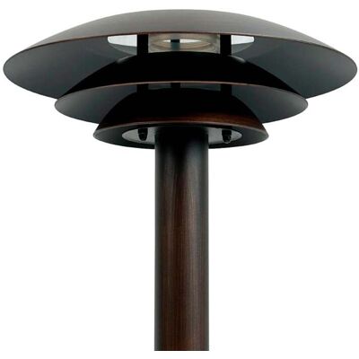 DL25 Borne lumineuse couleur cuivre, IP44, acier inoxydable - Dyberg Larsen - Terrasse - Scandinave - Rond DL25 Borne lumineuse couleur cuivre, IP44, acier inoxydable - Dyberg Larsen - Terrasse - Scandinave - Rond