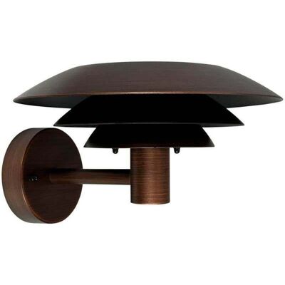 DL25 Applique d'extérieur, couleur cuivre - Dyberg Larsen - Terrasse - Design - Acier inoxydable - À ampoule unique DL25 Applique d'extérieur, couleur cuivre - Dyberg Larsen - Terrasse - Design - Acier inoxydable - À ampoule unique