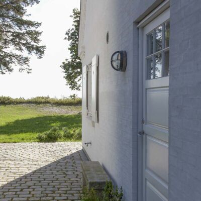 Applique d'extérieur LED Skot, opale/aluminium - Louis Poulsen - Terrasse Applique d'extérieur LED Skot, opale/aluminium - Louis Poulsen - Terrasse