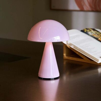 lampe à poser LED rechargeable Mush, rose, hauteur 15 cm - HÜBSCH - Terrasse - Moderne - Métal - À ampoule unique lampe à poser LED rechargeable Mush, rose, hauteur 15 cm - HÜBSCH - Terrasse - Moderne - Métal - À ampoule unique