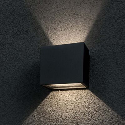 Downlight LED d'extérieur Cube noir IP54 15 cm en aluminium - Light-Point - Design - À ampoule unique Downlight LED d'extérieur Cube noir IP54 15 cm en aluminium - Light-Point - Design - À ampoule unique