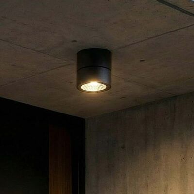 Spot pour plafond LED Nolivar, noir, Ø 9 cm, IP54 - Lindby - Terrasse - Moderne - Aluminium - Rond Spot pour plafond LED Nolivar, noir, Ø 9 cm, IP54 - Lindby - Terrasse - Moderne - Aluminium - Rond