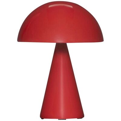 Mush LED Portable Lampe de Table Dim. Rouge - Hübsch - Salon / séjour - Design - Métal - À ampoule unique Mush LED Portable Lampe de Table Dim. Rouge - Hübsch - Salon / séjour - Design - Métal - À ampoule unique