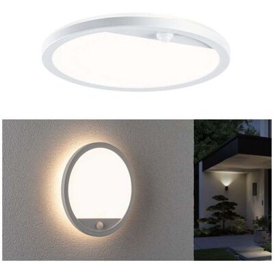 Applique d'extérieur LED Lamina, blanche, capteur, IP44 - Paulmann - Moderne - Plastique - Rond Applique d'extérieur LED Lamina, blanche, capteur, IP44 - Paulmann - Moderne - Plastique - Rond