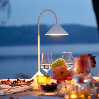 Lampe de table portable blanche LED Frandsen H47 - Lampe de table Lampe de table portable blanche LED Frandsen H47 - Lampe de table