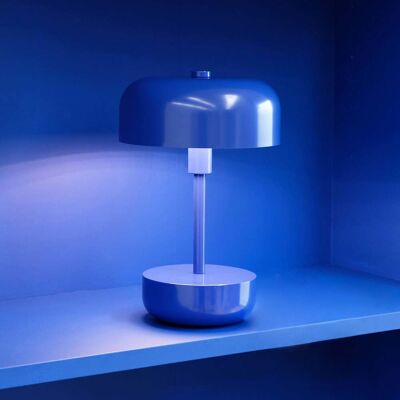 Lampe de table LED rechargeable Dyberg Larsen bleue - Design moderne Lampe de table LED rechargeable Dyberg Larsen bleue - Design moderne