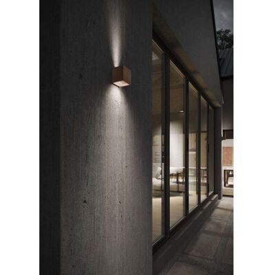 Cube LED Applique Murale 3000K Up/Down Rust - LIGHT-POINT - Terrasse - Aluminium Cube LED Applique Murale 3000K Up/Down Rust - LIGHT-POINT - Terrasse - Aluminium