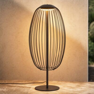 Lampadaire d'extérieur LED Richi, hauteur 90 cm, noir, IP44, métal - Lucande - Moderne - À ampoule unique Lampadaire d'extérieur LED Richi, hauteur 90 cm, noir, IP44, métal - Lucande - Moderne - À ampoule unique