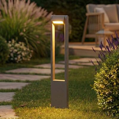 Bornes lumineuses LED Meloni, 65 cm, anthracite, orientable, IP65 - Lindby - Terrasse - Moderne - Aluminium - À ampoule unique Bornes lumineuses LED Meloni, 65 cm, anthracite, orientable, IP65 - Lindby - Terrasse - Moderne - Aluminium - À ampoule unique