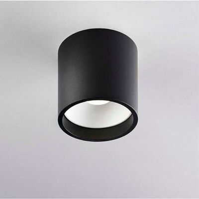 Plafonnier Solo 1 Round, noir/blanc, Ø 8 cm - LIGHT-POINT - Cuisine - Aluminium Plafonnier Solo 1 Round, noir/blanc, Ø 8 cm - LIGHT-POINT - Cuisine - Aluminium