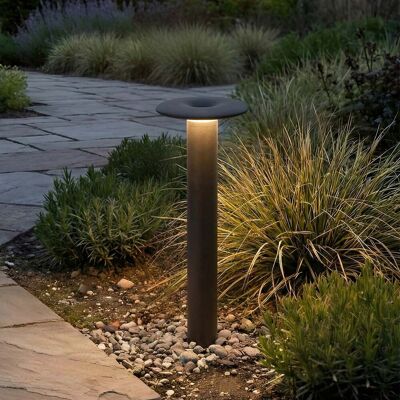 Haloa borne lumineuse LED pour chemins, hauteur 50, IP54, noir, aluminium - Lucande - Terrasse - Moderne - Rond Haloa borne lumineuse LED pour chemins, hauteur 50, IP54, noir, aluminium - Lucande - Terrasse - Moderne - Rond
