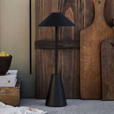 Lampe de table Cannes PORTABLE, noire, IP54 - Globen Lighting - Terrasse - Design - Plastique - À ampoule unique Lampe de table Cannes PORTABLE, noire, IP54 - Globen Lighting - Terrasse - Design - Plastique - À ampoule unique