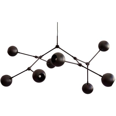 Lustre Drop Globe Burned Noir - 101 Copenhagen - Salon / séjour - Moderne - Métal - Multi-ampoules Lustre Drop Globe Burned Noir - 101 Copenhagen - Salon / séjour - Moderne - Métal - Multi-ampoules