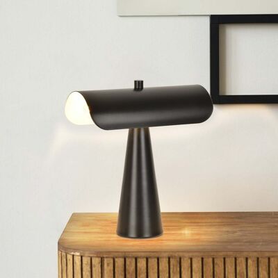 Lampe à poser Billie, noir mat, hauteur 30 cm - COREP SAS - Salon / séjour - Moderne - Métal - Avec abat-jour Lampe à poser Billie, noir mat, hauteur 30 cm - COREP SAS - Salon / séjour - Moderne - Métal - Avec abat-jour