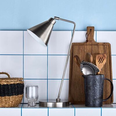 lampe à poser Game argent métal hauteur 54 cm - House Doctor - Salon / séjour - Moderne - À ampoule unique lampe à poser Game argent métal hauteur 54 cm - House Doctor - Salon / séjour - Moderne - À ampoule unique