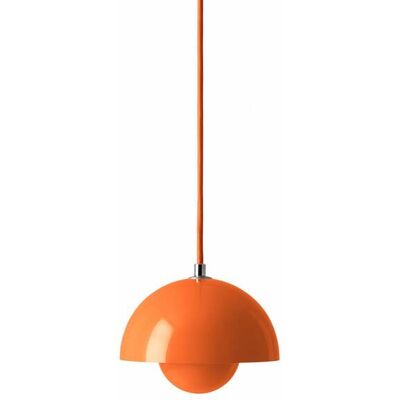 Suspension Flowerpot VP10, Ø 16 cm, orange - &TRADITION; - Salon / séjour - Design - Métal - Avec abat-jour Suspension Flowerpot VP10, Ø 16 cm, orange - &TRADITION; - Salon / séjour - Design - Métal - Avec abat-jour