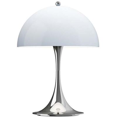 Luminaire rechargeable Panthella 250 PORTABLE chrome/bleu - Louis Poulsen - Salon / séjour - Moderne - Plastique - Avec abat-jour Luminaire rechargeable Panthella 250 PORTABLE chrome/bleu - Louis Poulsen - Salon / séjour - Moderne - Plastique - Avec abat-jour