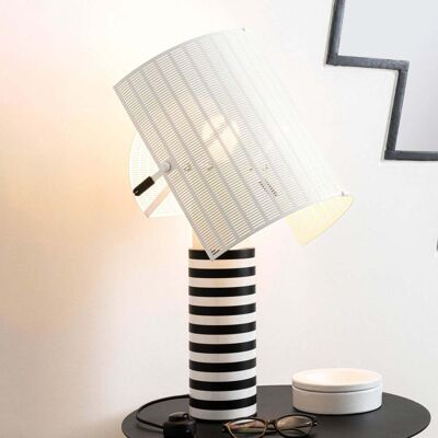 Artemide - Lampe de table Shogun - Blanc/Noir - Métal - Designer Mario Botta Artemide - Lampe de table Shogun - Blanc/Noir - Métal - Designer Mario Botta