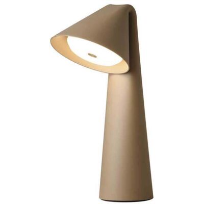 Lampe de table LED rechargeable Ami Gris-beige - FRANDSEN - Salle à manger - Moderne - Plastique - À ampoule unique Lampe de table LED rechargeable Ami Gris-beige - FRANDSEN - Salle à manger - Moderne - Plastique - À ampoule unique