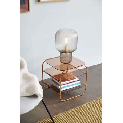 Pirum Lampe de Table Clear/Smoked - Hübsch - Salon / séjour - Verre Pirum Lampe de Table Clear/Smoked - Hübsch - Salon / séjour - Verre