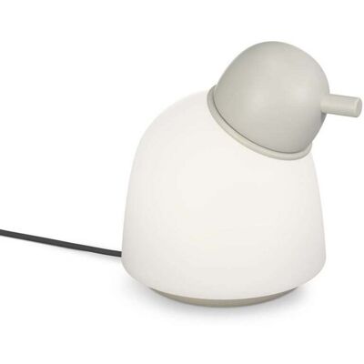 Lampe de table Bird en verre opale et métal - H21,5 - Style scandinave Lampe de table Bird en verre opale et métal - H21,5 - Style scandinave