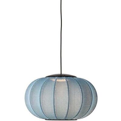 Knit-Wit 45 Oval LED Suspension Blue Stone - Made By Hand - Chambre à coucher - Tissu / textile Knit-Wit 45 Oval LED Suspension Blue Stone - Made By Hand - Chambre à coucher - Tissu / textile