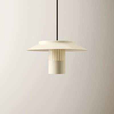 Suspension Lille 24, blanc lin, aluminium, Ø 24 cm - Pholc - Cuisine - Design - À ampoule unique Suspension Lille 24, blanc lin, aluminium, Ø 24 cm - Pholc - Cuisine - Design - À ampoule unique