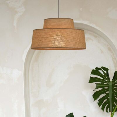Suspension Mallorca Jamaica Ø 38 cm en papier - COREP SAS - Salon / séjour - Papier / carton - Avec abat-jour Suspension Mallorca Jamaica Ø 38 cm en papier - COREP SAS - Salon / séjour - Papier / carton - Avec abat-jour