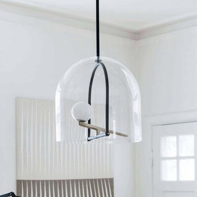 Suspension Artemide Yanzi - Moderne, Laiton, Blanc, Transparent Suspension Artemide Yanzi - Moderne, Laiton, Blanc, Transparent