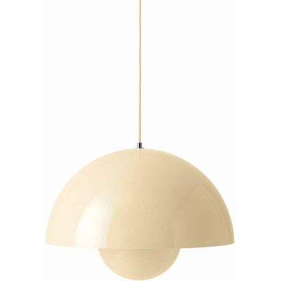 Suspension Flowerpot VP2, Ø 50 cm, crème - &TRADITION; - Salon / séjour - Design - Aluminium - Avec abat-jour Suspension Flowerpot VP2, Ø 50 cm, crème - &TRADITION; - Salon / séjour - Design - Aluminium - Avec abat-jour