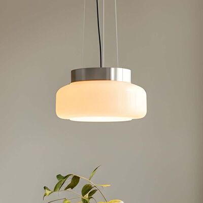 Suspension BonBon, crème, Ø 25 cm, verre - ALDEX - Salle à manger - Design - À ampoule unique Suspension BonBon, crème, Ø 25 cm, verre - ALDEX - Salle à manger - Design - À ampoule unique