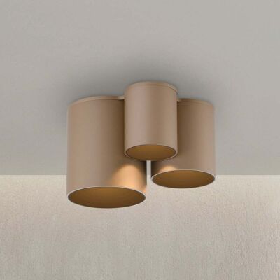 Plafonnier LED pour salle de bain, bronze, 18 cm, à 3 lampes, IP44 - PURE Point - Salle de bains - Moderne - Métal - Multi-ampoules Plafonnier LED pour salle de bain, bronze, 18 cm, à 3 lampes, IP44 - PURE Point - Salle de bains - Moderne - Métal - Multi-ampoules