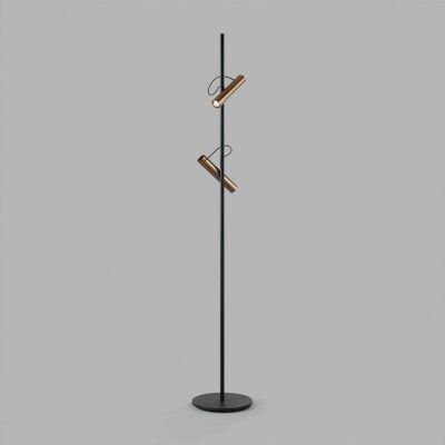 Spirit F1 Lampadaire Dim. Rose Or/Noir - LIGHT-POINT - Salon / séjour - Aluminium Spirit F1 Lampadaire Dim. Rose Or/Noir - LIGHT-POINT - Salon / séjour - Aluminium