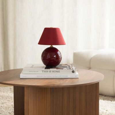 Lampe à poser Iris Portable rouge 23 cm G4 - Globen Lighting - Salon / séjour - Design - Tissu / textile - À ampoule unique Lampe à poser Iris Portable rouge 23 cm G4 - Globen Lighting - Salon / séjour - Design - Tissu / textile - À ampoule unique
