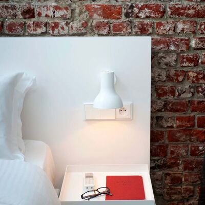 Applique murale Type 75 Mini, blanc alpin, interrupteur - Anglepoise - Chambre à coucher - Design - Aluminium - À ampoule unique Applique murale Type 75 Mini, blanc alpin, interrupteur - Anglepoise - Chambre à coucher - Design - Aluminium - À ampoule unique