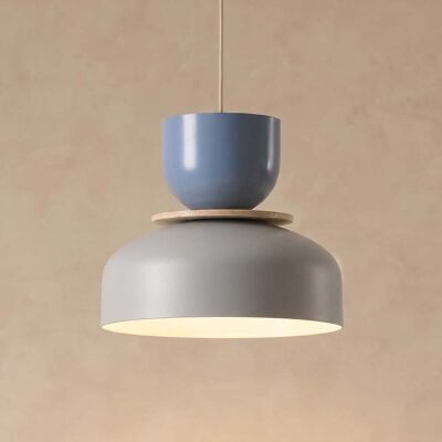 Suspension Uto gris/bleu 30 cm en métal - ALDEX - Salle à manger - Moderne - À ampoule unique Suspension Uto gris/bleu 30 cm en métal - ALDEX - Salle à manger - Moderne - À ampoule unique