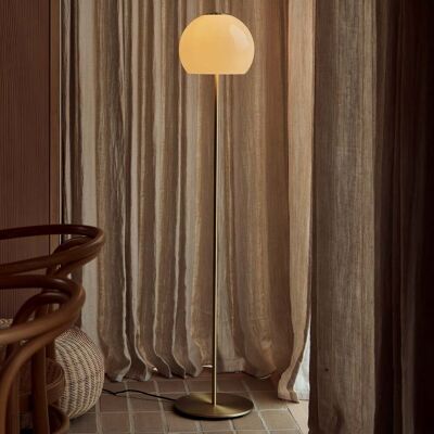 Lampe sur pied Ball Glass, gris sable, verre, 130 cm, E27 - FRANDSEN - Salon / séjour - Design - À ampoule unique Lampe sur pied Ball Glass, gris sable, verre, 130 cm, E27 - FRANDSEN - Salon / séjour - Design - À ampoule unique